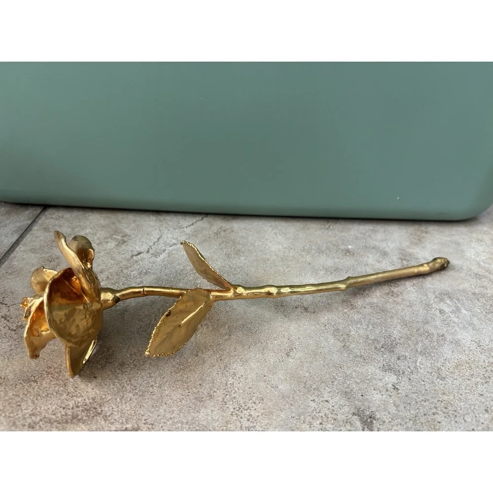 Real American Vintage Forever Rose 24kt Gold Dipped 16.5
